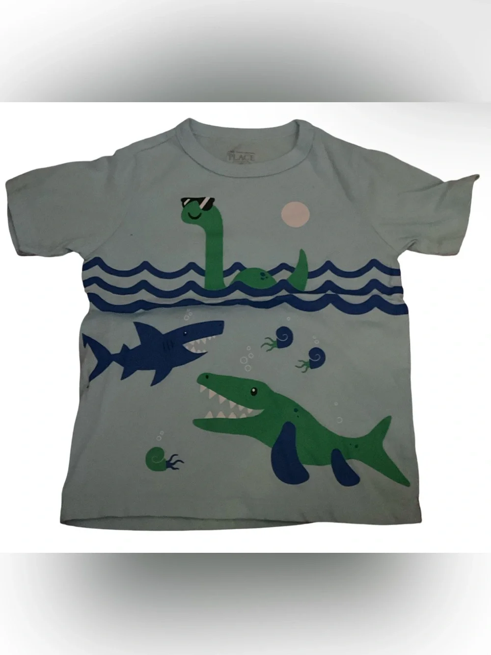 The Children’s Place Boys 4T Graphic Tee Bundle of 3 Cars Dinosaurs Ocean Animal